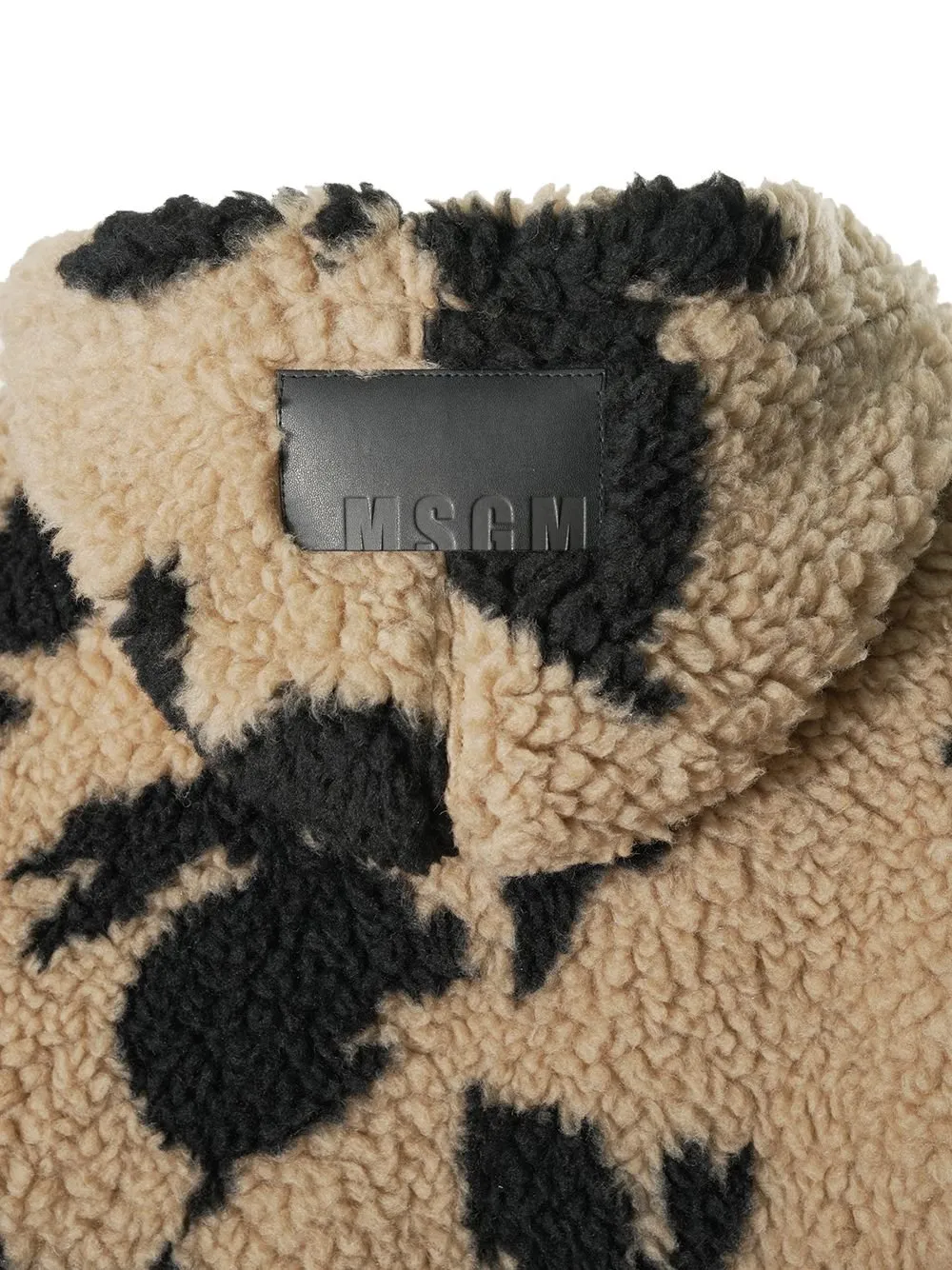 Msgm Follow The Rabbit Motif Teddy Jacket