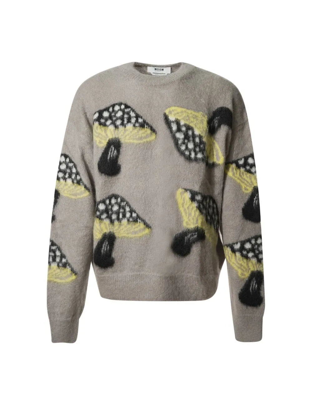 Msgm Fantastic Mushroom Jacquard Pattern Sweater