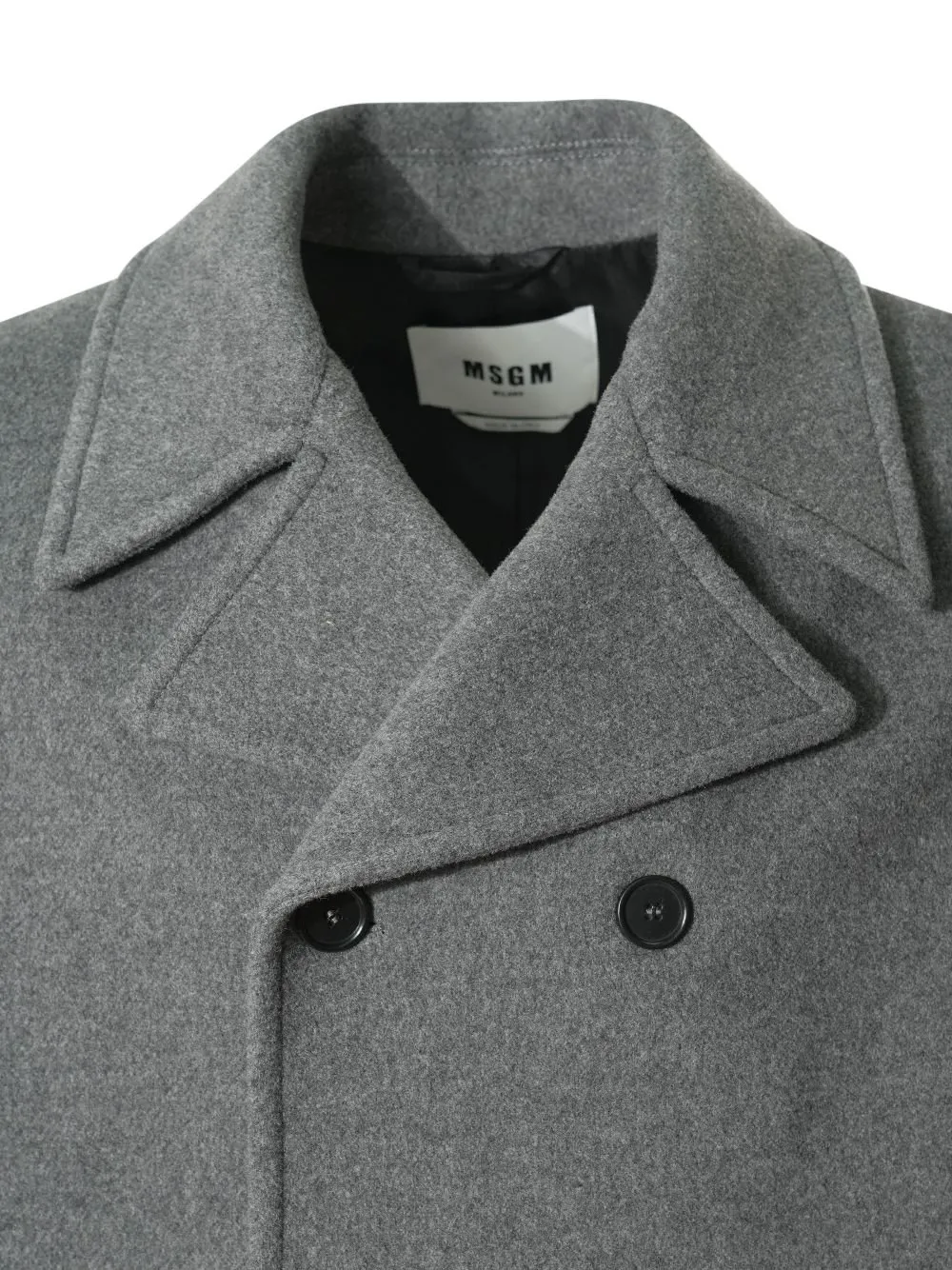 Msgm Double Breasted Coat