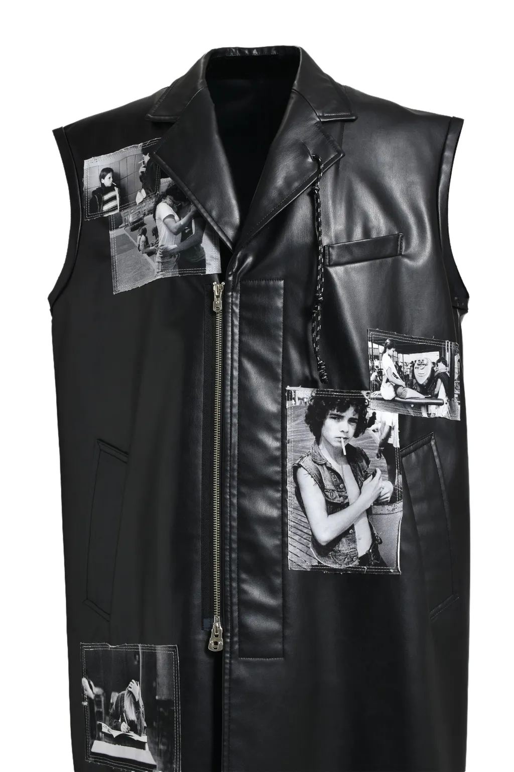 Sleeveless Doctor Jacket. / Blk