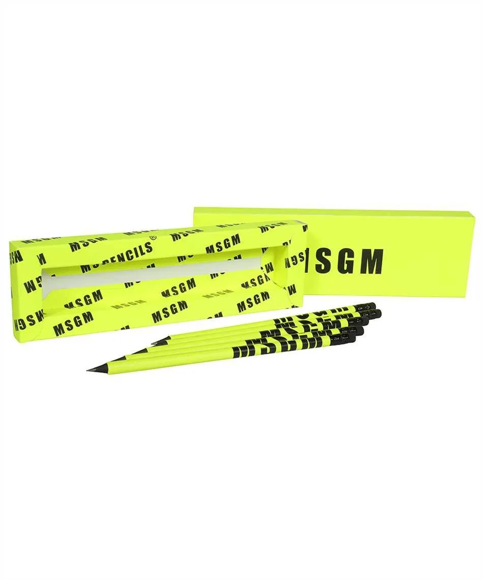 Msgm Logo Detailed Pencils