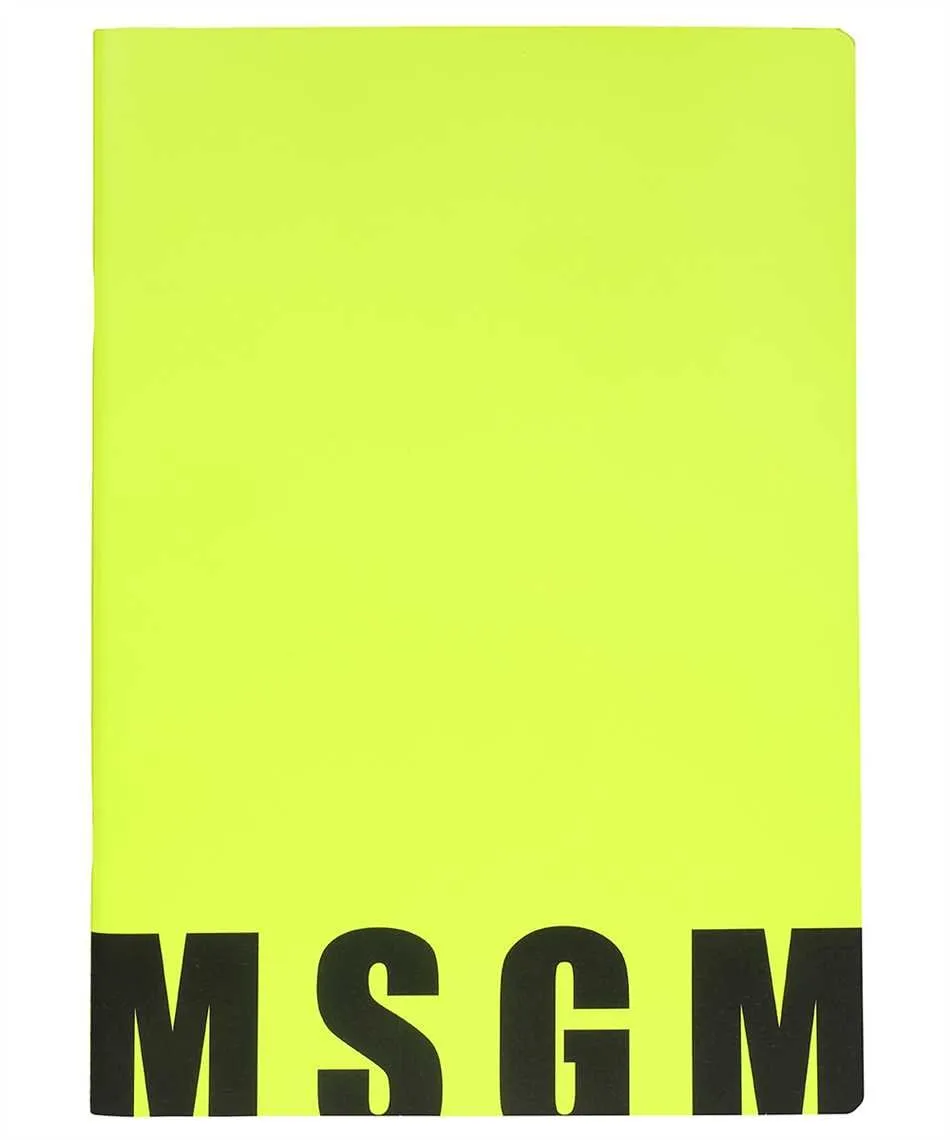 Msgm Logo Detailed Notebook