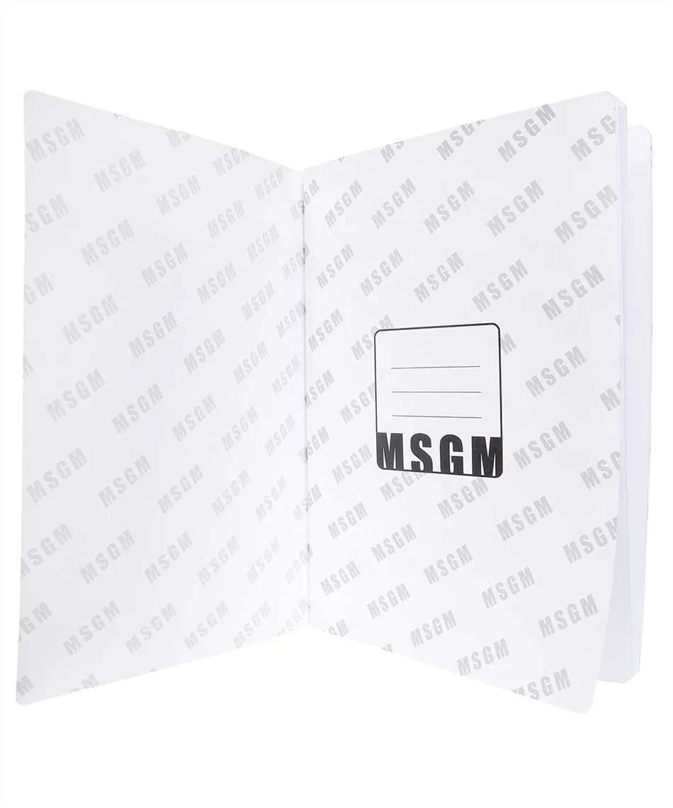 Msgm Logo Detailed Notebook