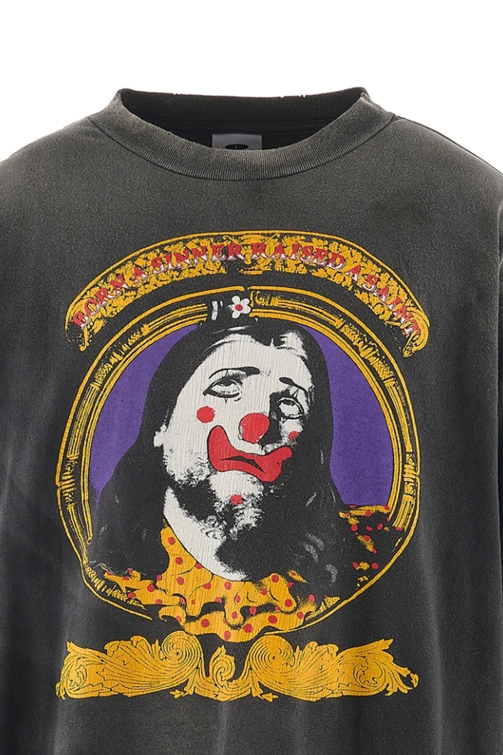 Br_Ls Tee/Born Saint / Black