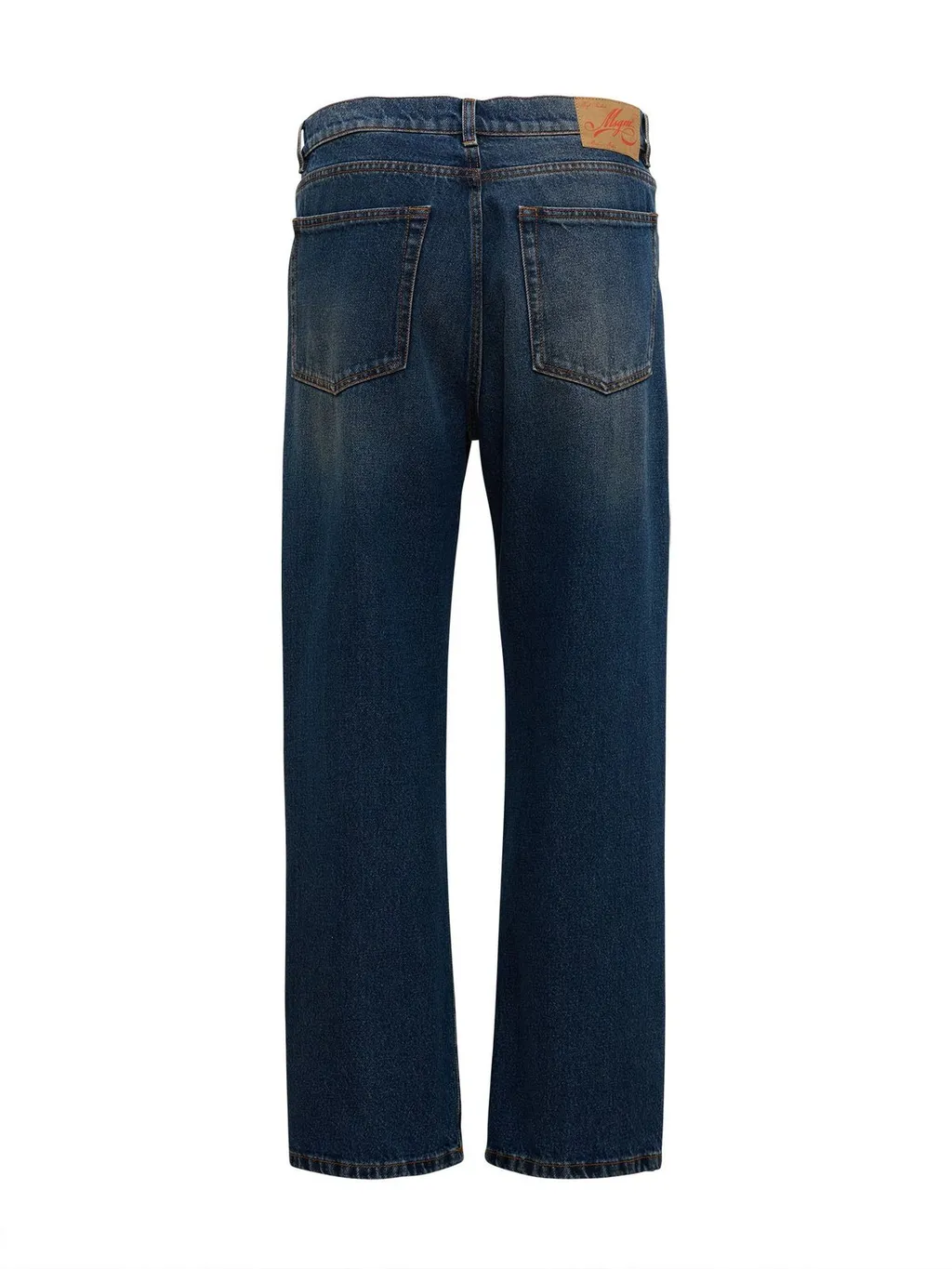 Msgm Logo Patch Jeans