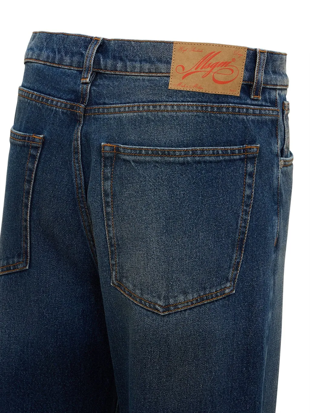 Msgm Logo Patch Jeans