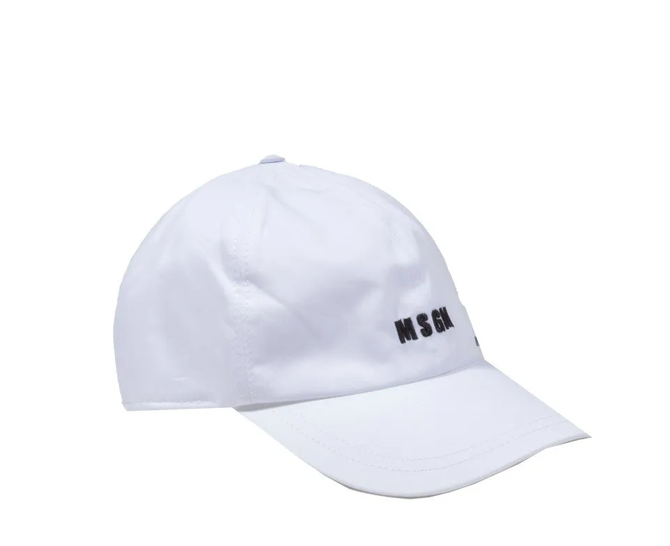 Msgm Logo Embroidered Baseball Cap