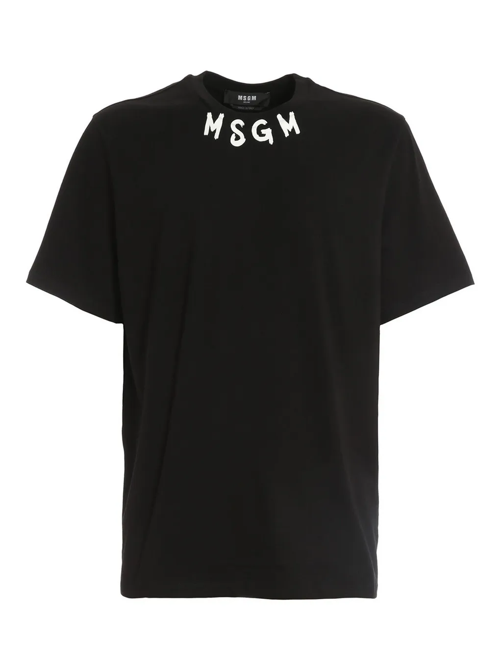 Msgm Logo Printed Crewneck T-Shirt
