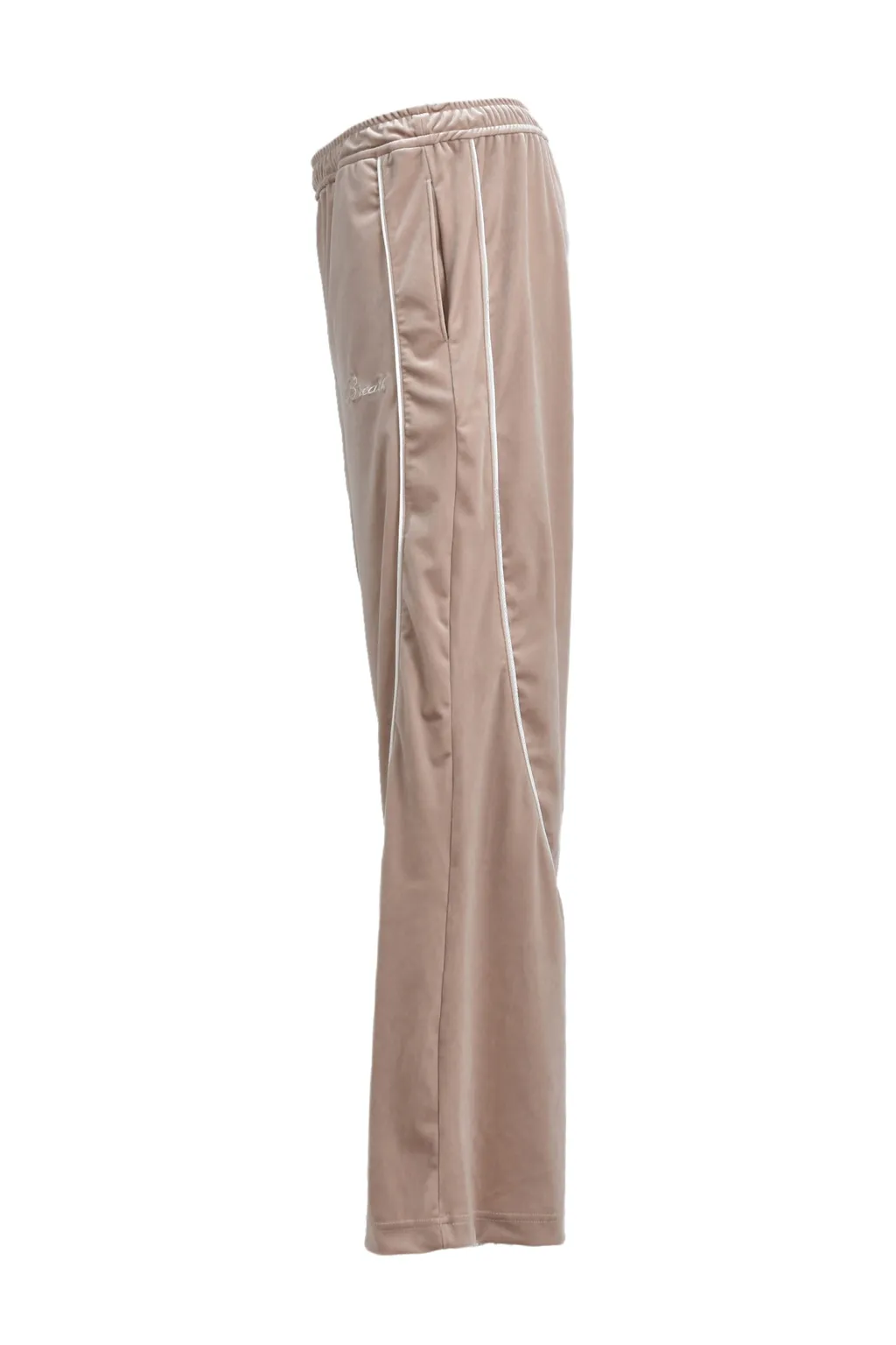 Script Logo Piping Velor Track Pants / Bei