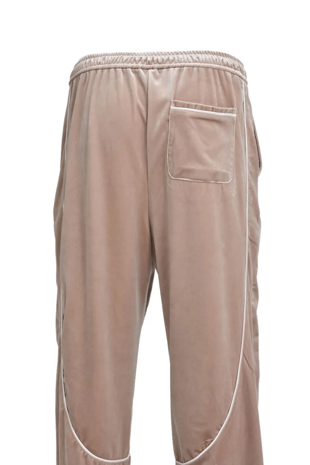 Script Logo Piping Velor Track Pants / Bei