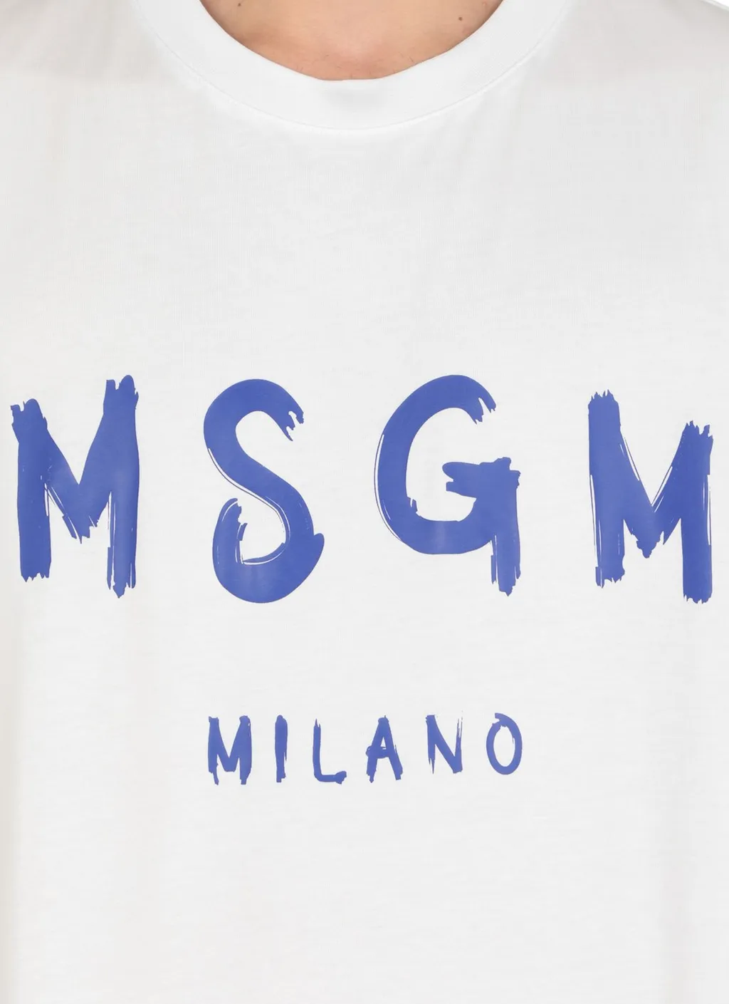 Msgm Logo Printed Crewneck T-Shirt