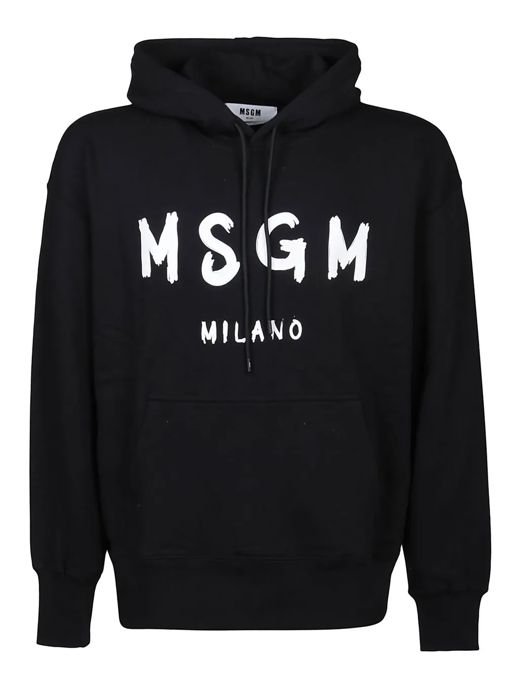 Msgm Logo Printed Drawstring Hoodie