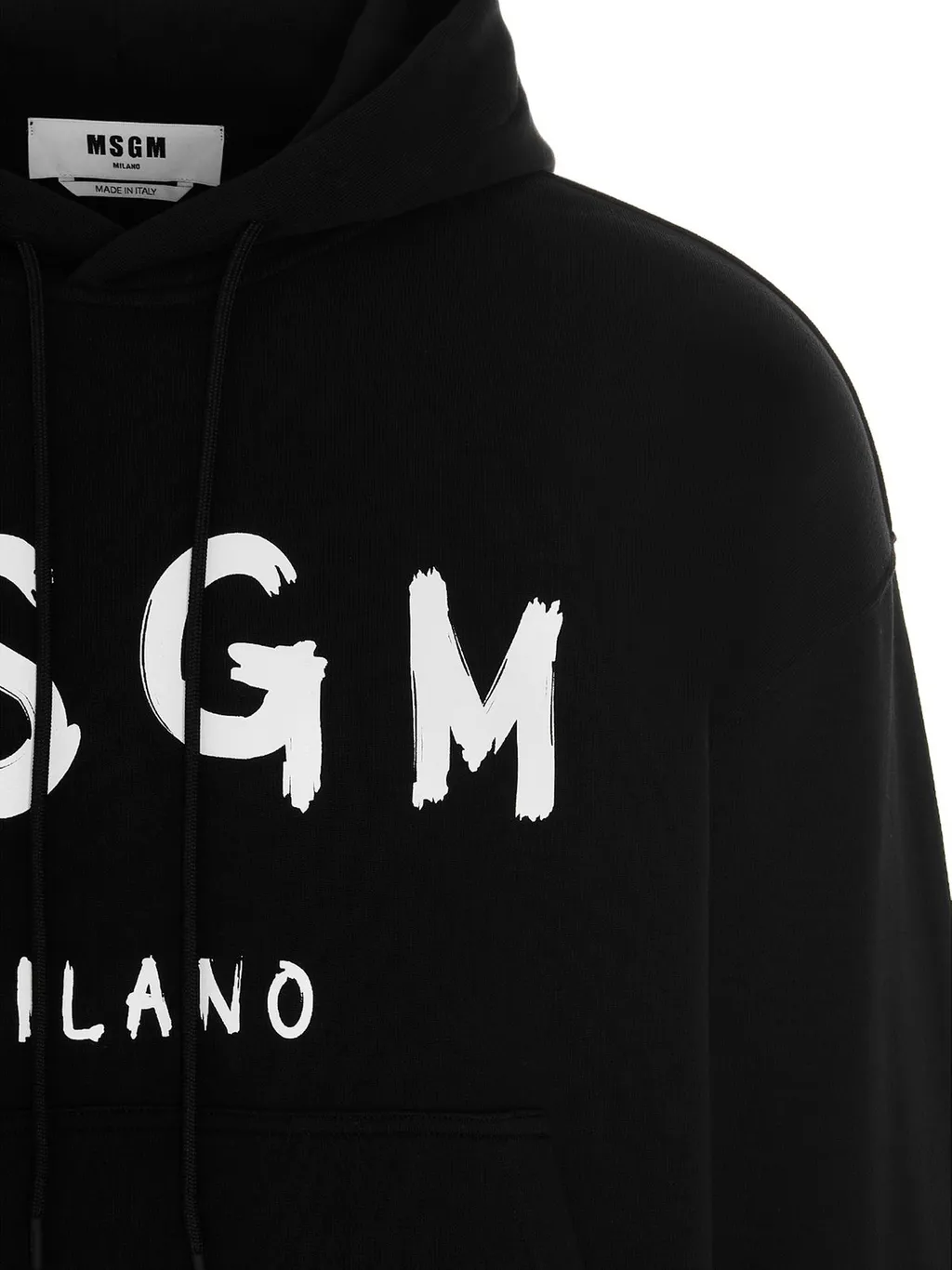 Msgm Logo Printed Drawstring Hoodie