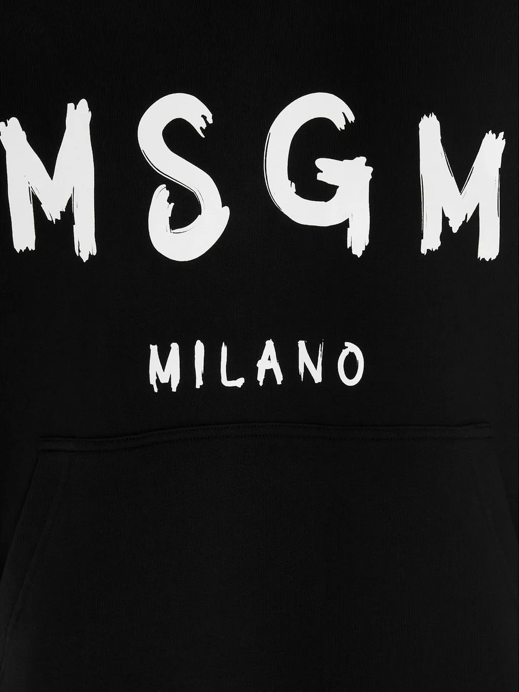 Msgm Logo Printed Drawstring Hoodie