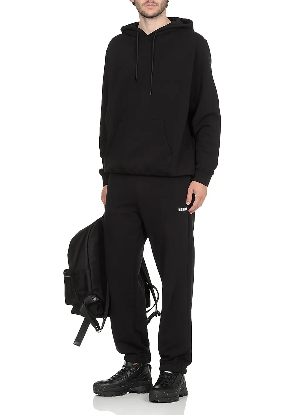 Msgm Logo Printed Track Pants