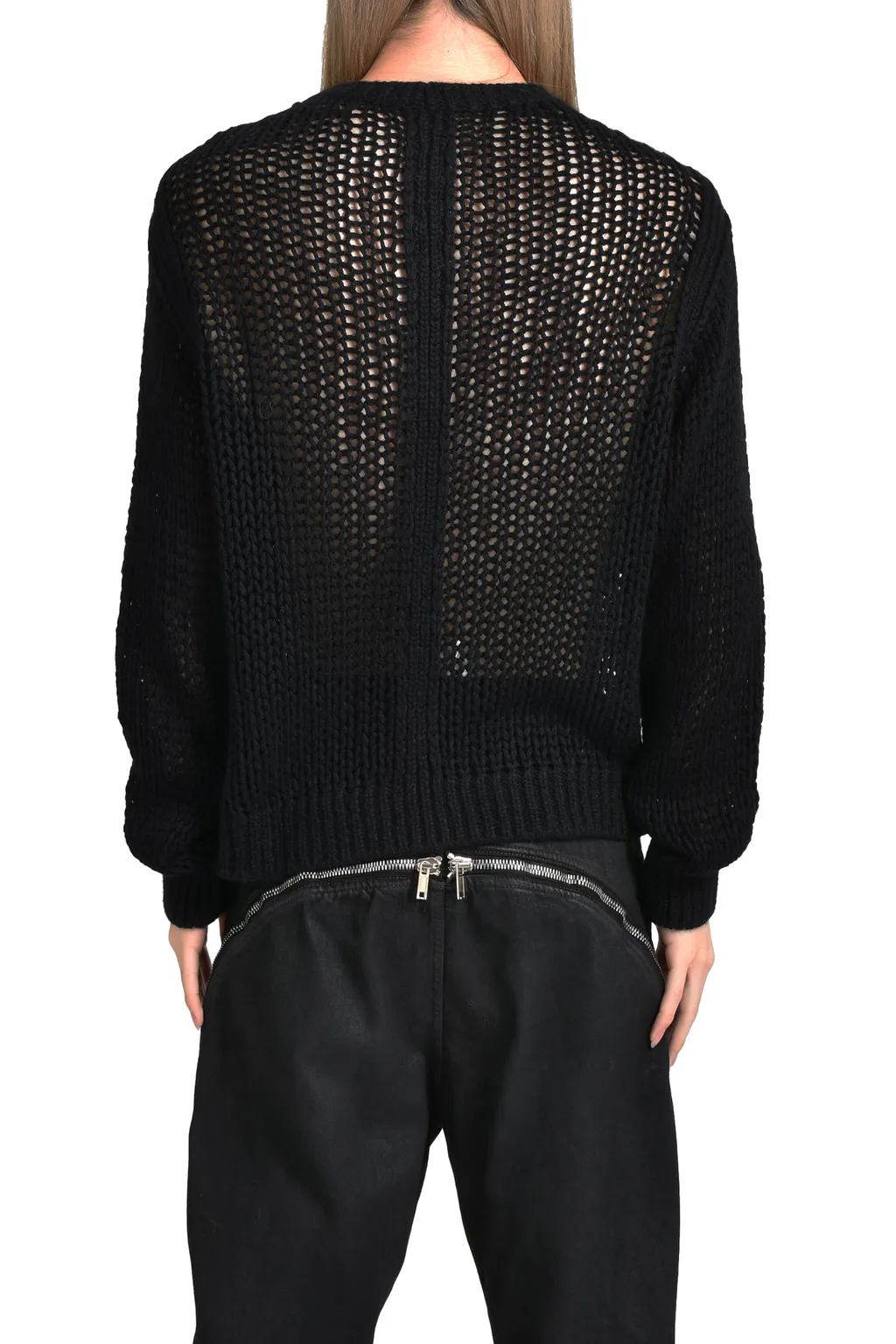 Oversized Ls Round Neck / Black