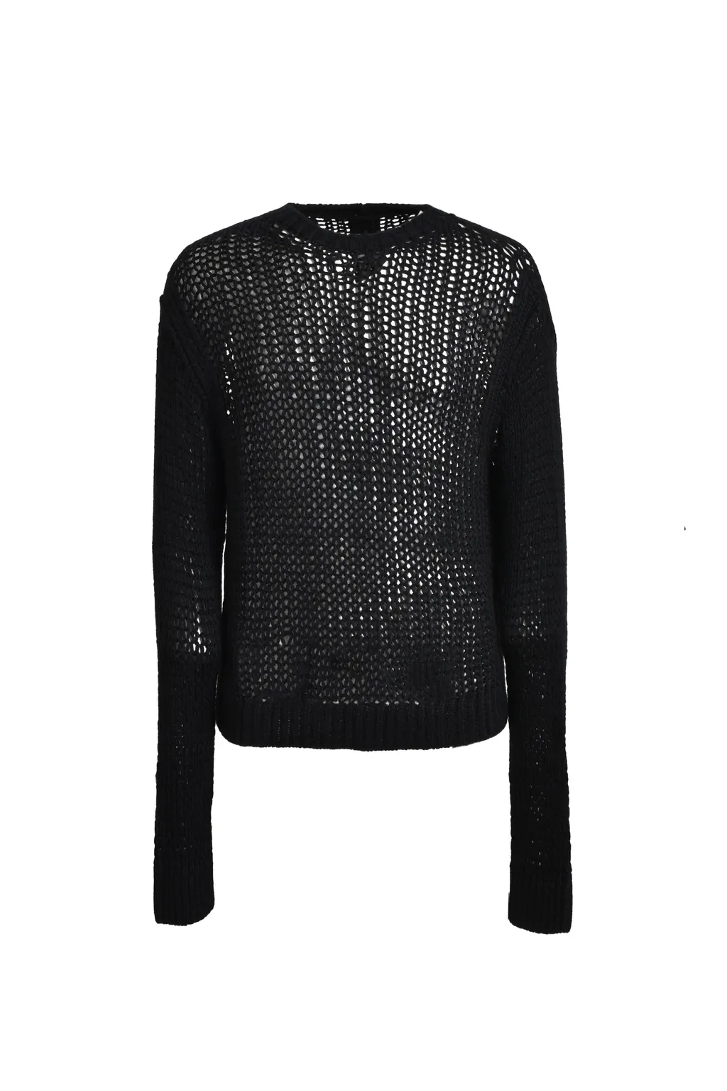 Oversized Ls Round Neck / Black