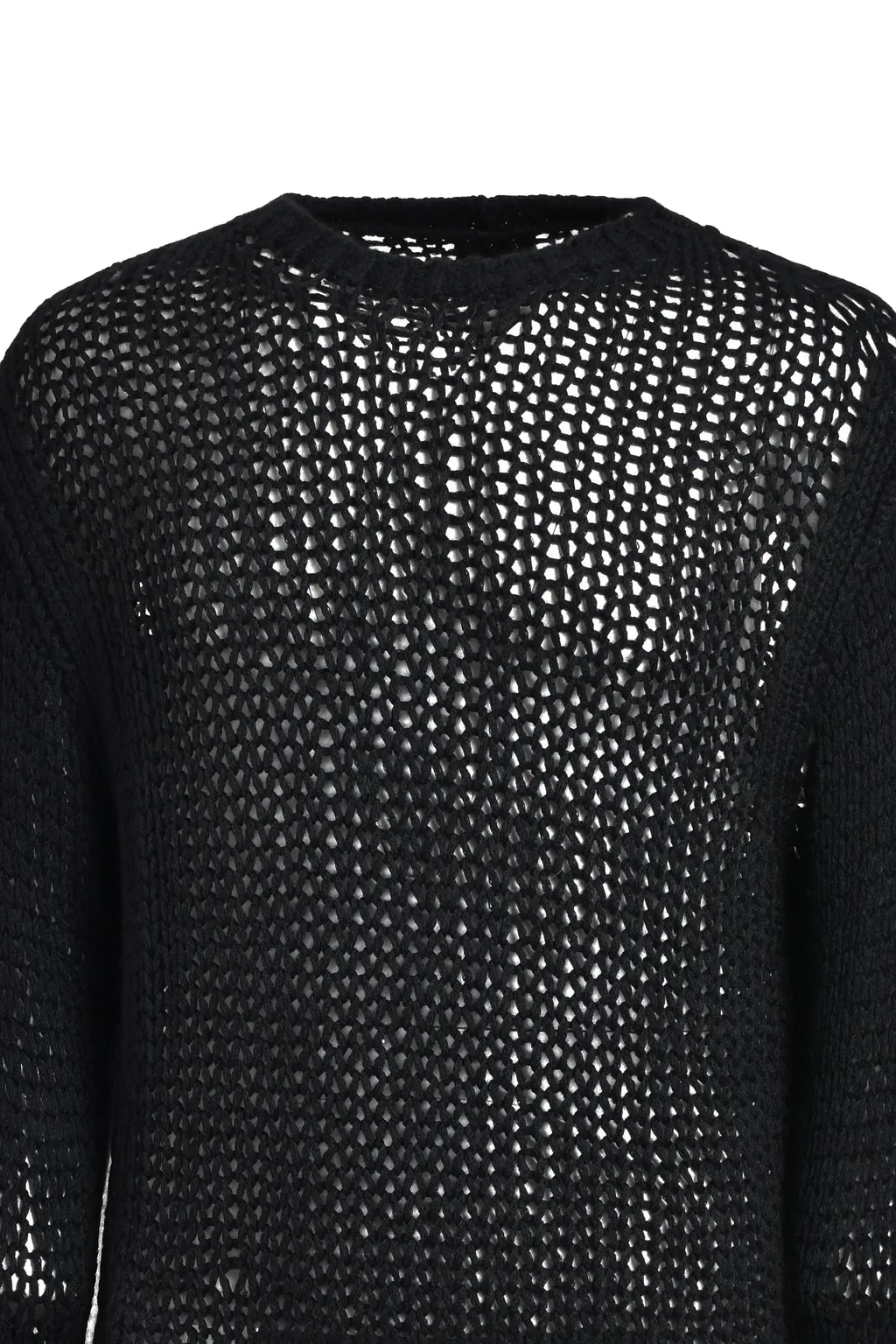 Oversized Ls Round Neck / Black