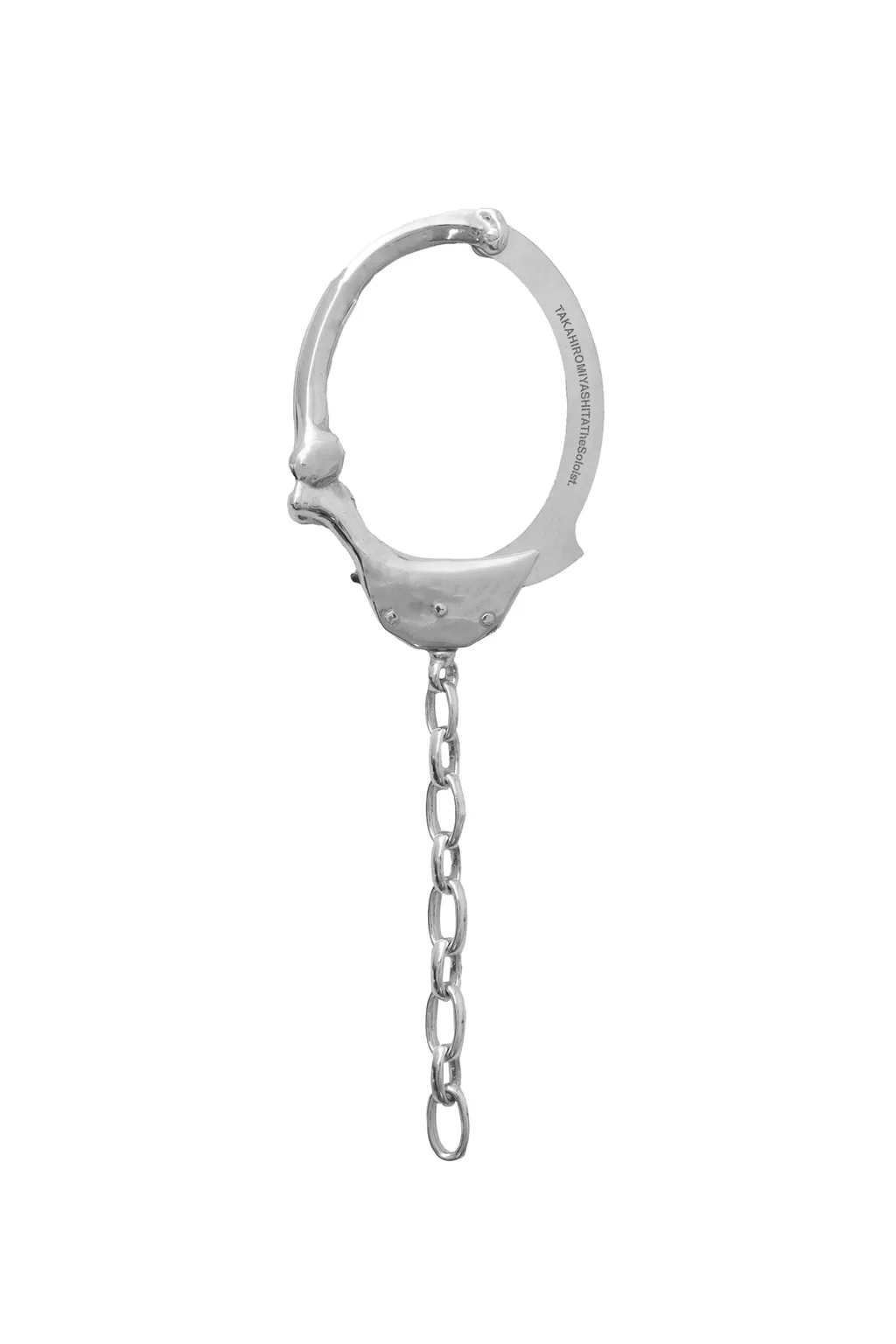 Bone Shaped Handcuffs Bracelet.-S- / Sil