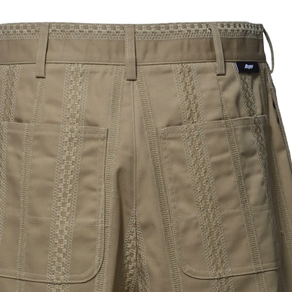 Msgm Embroidered Motif Shorts