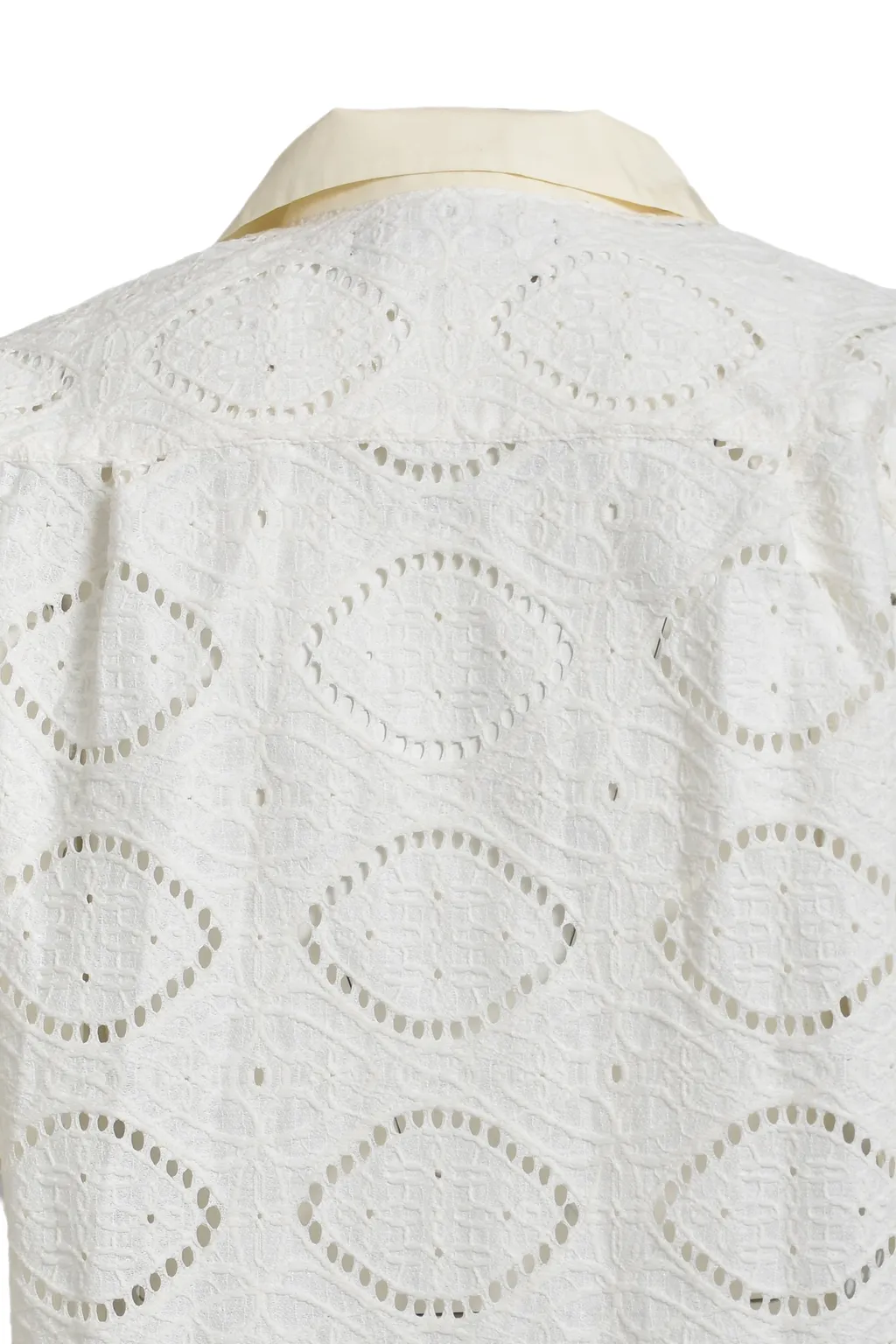 Crochet Button-Down Shirts / Wht