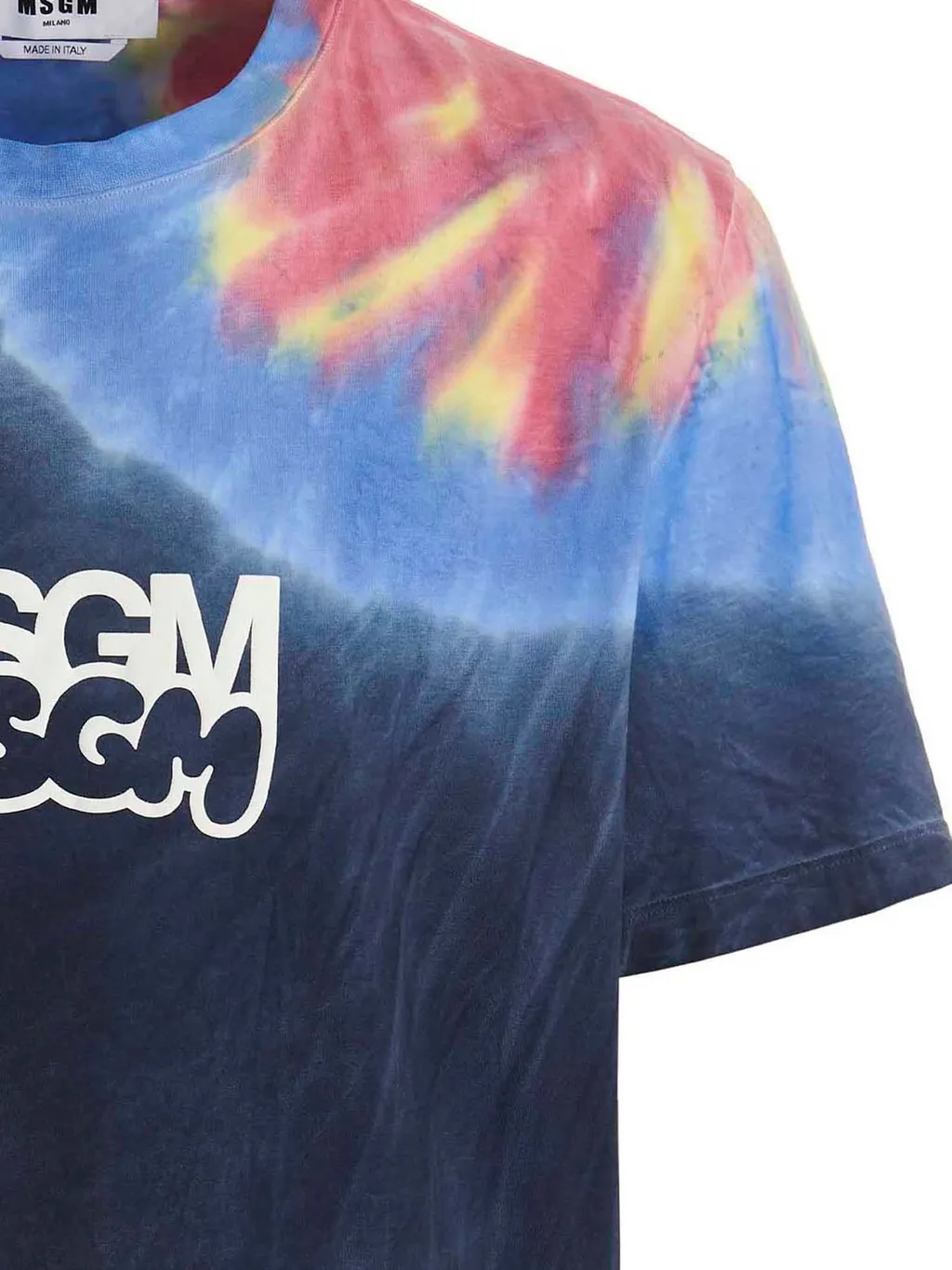 Msgm Tie-Dyed Crewneck T-Shirt