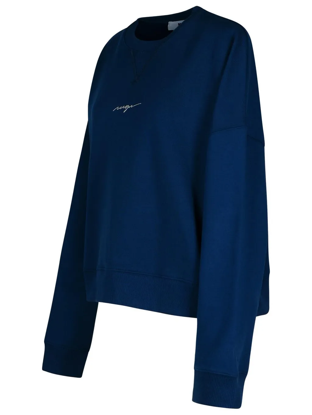 Msgm Logo Embroidered Crewneck Sweatshirt