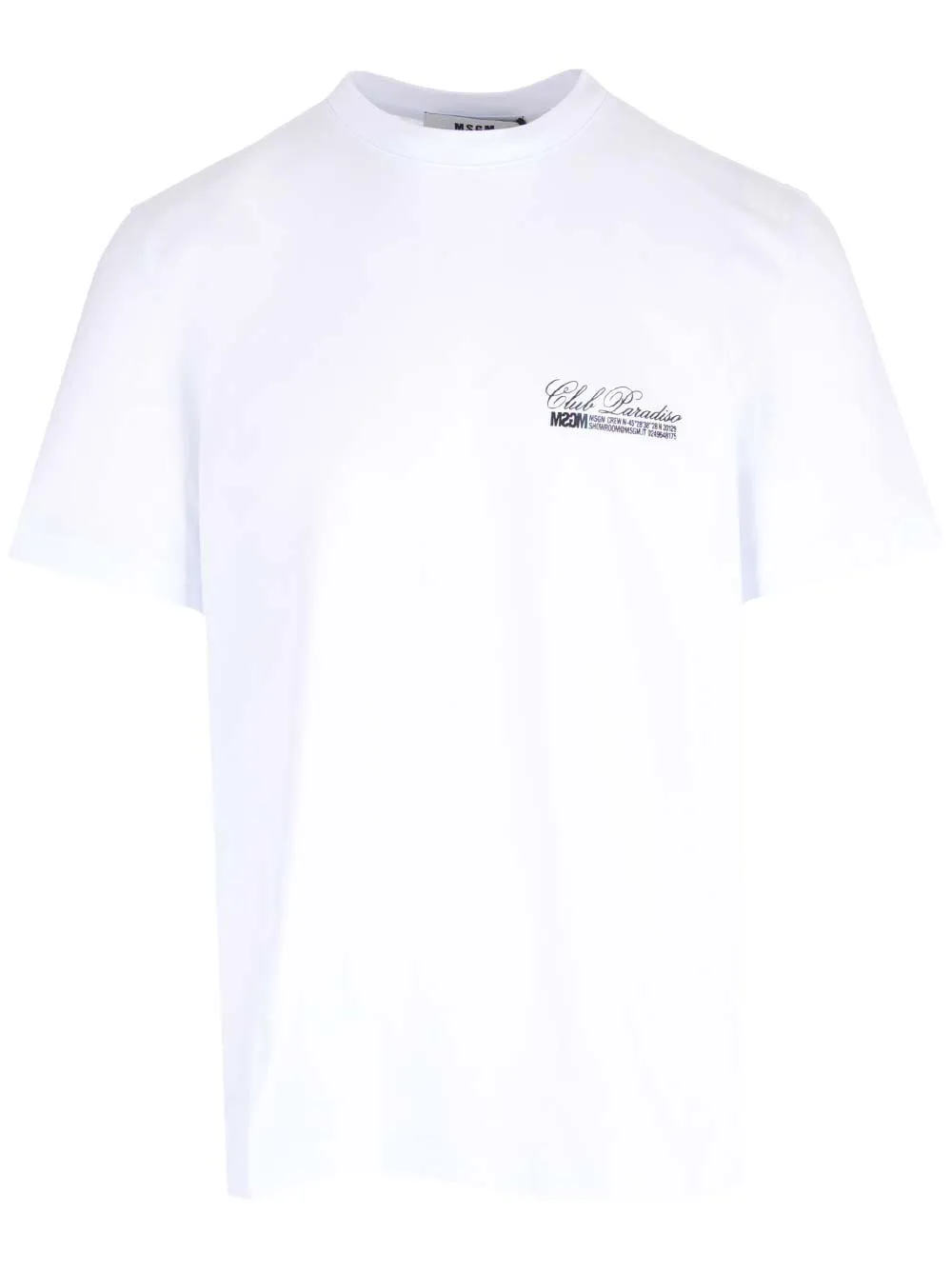 Msgm Logo Printed Crewneck T-Shirt