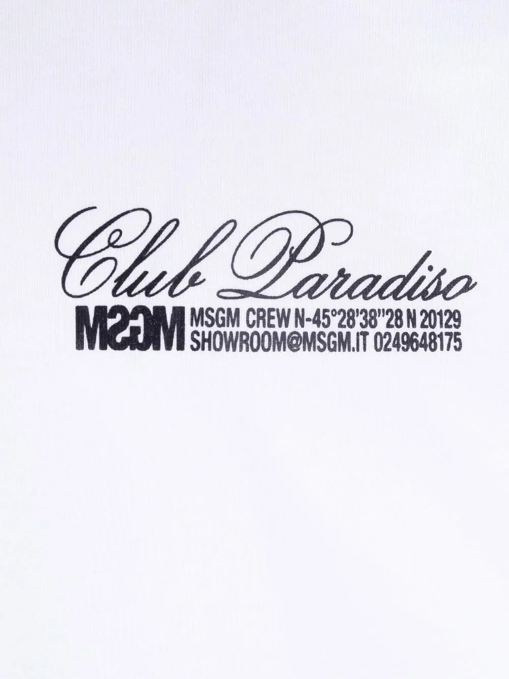 Msgm Logo Printed Crewneck T-Shirt
