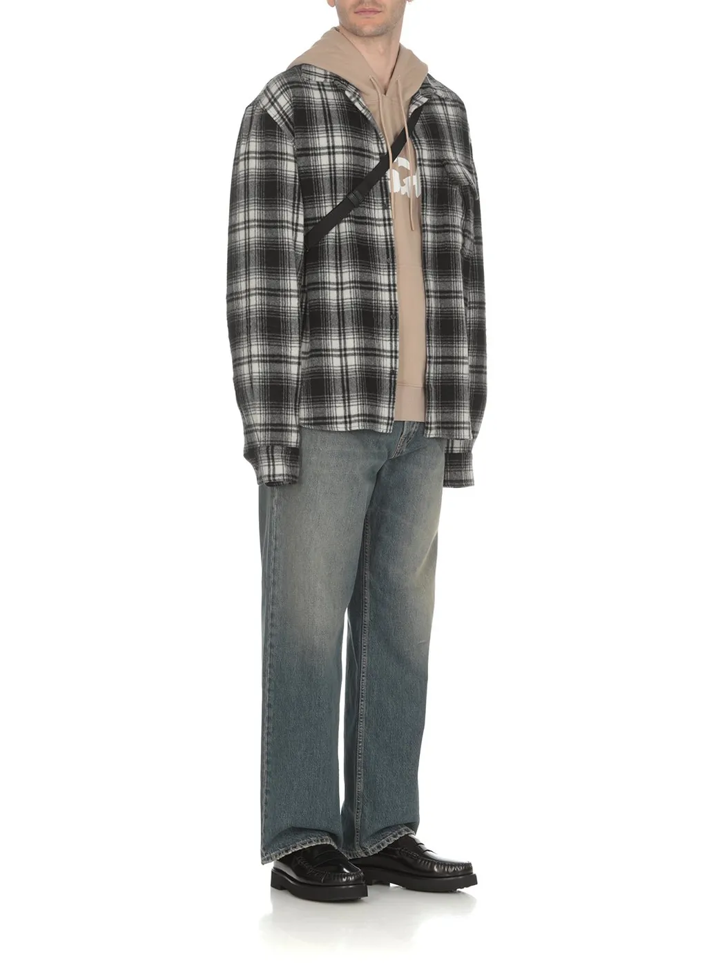 Msgm Logo Printed Drawstring Hoodie
