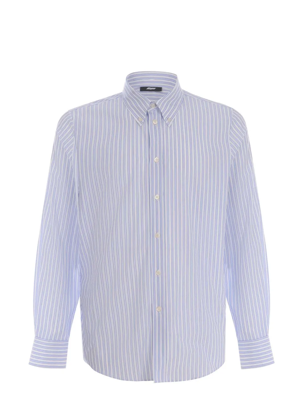 Msgm Stripe-Pattern Long Sleeved Shirt