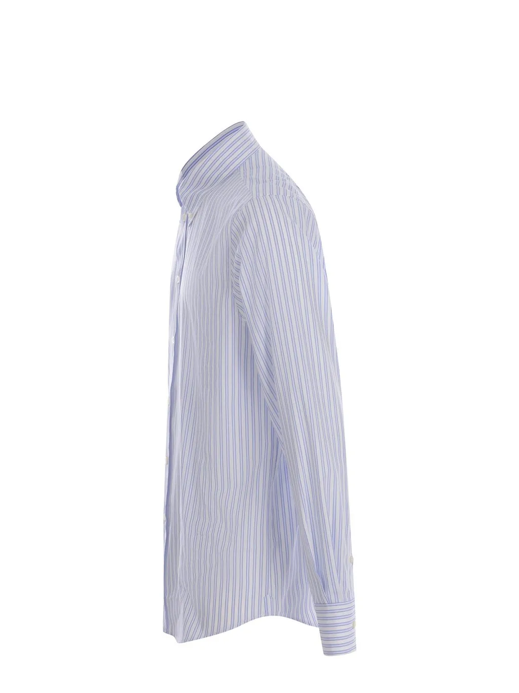 Msgm Stripe-Pattern Long Sleeved Shirt