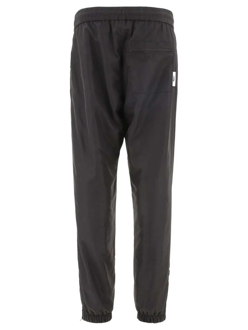 Msgm Logo Printed Elastic Waist Pants