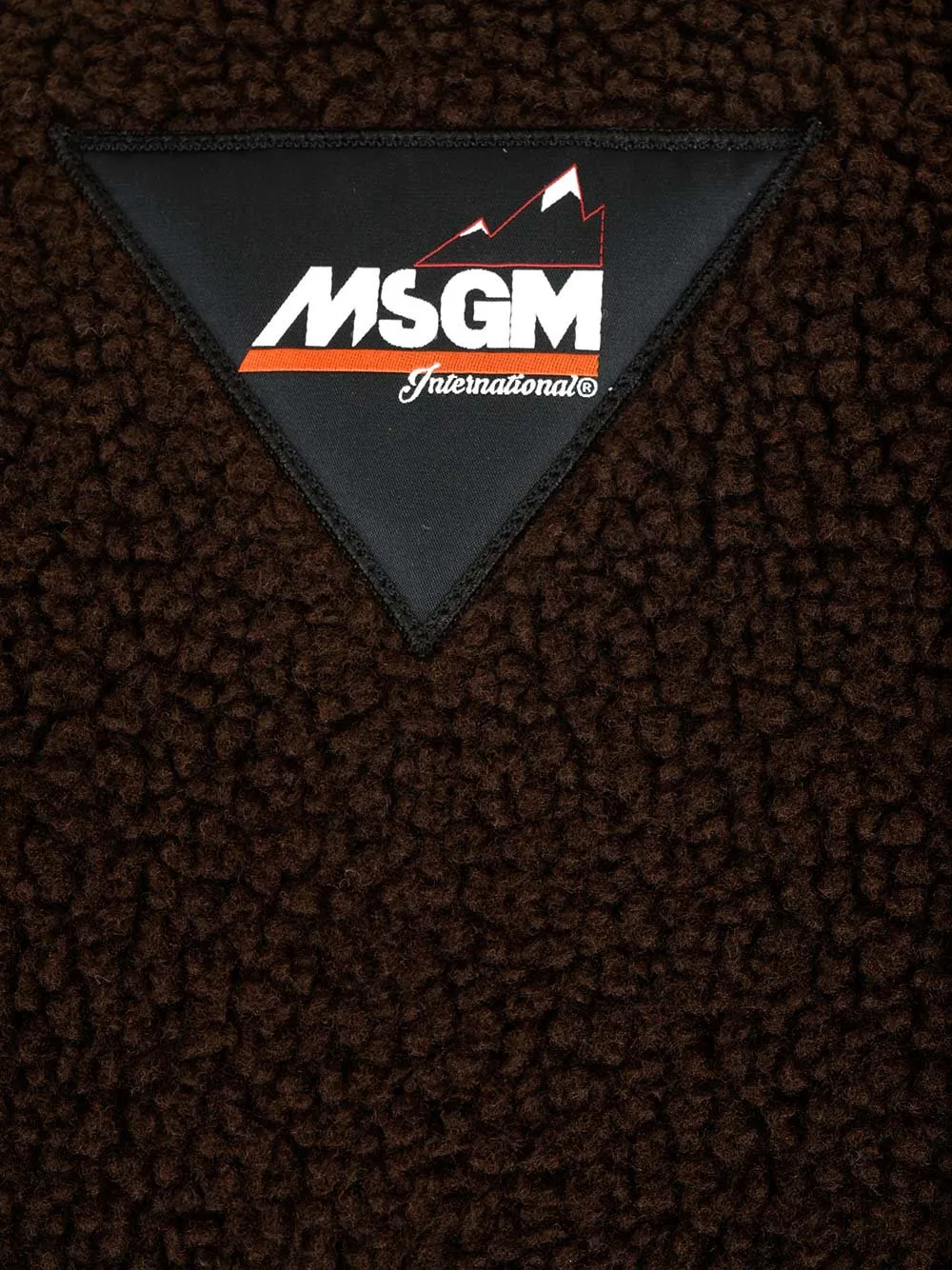 Msgm Logo-Patch Zipped Jacket