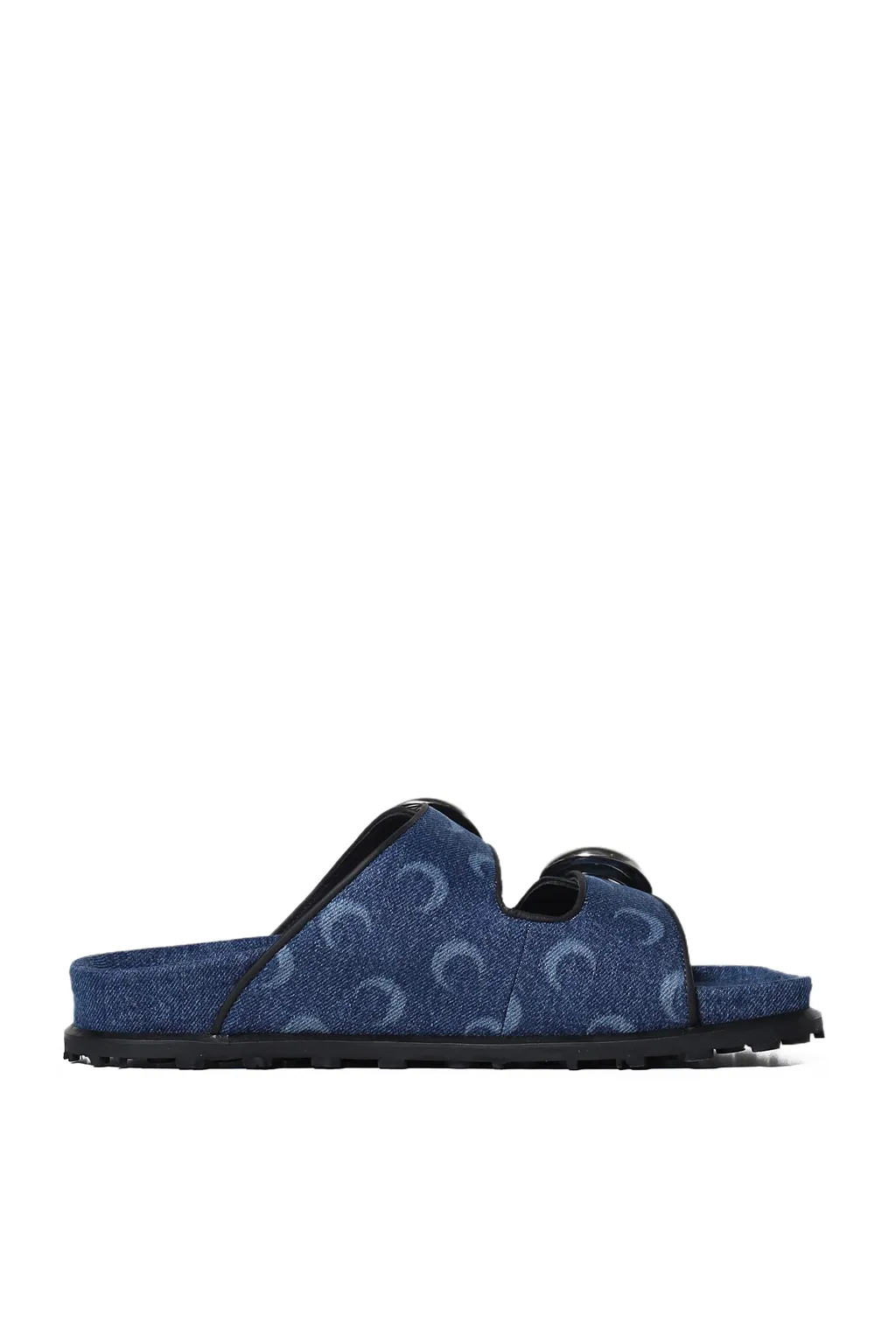 Regenerated Deadstock Denim Ms Ground Sandal / Blu Laser+Wash