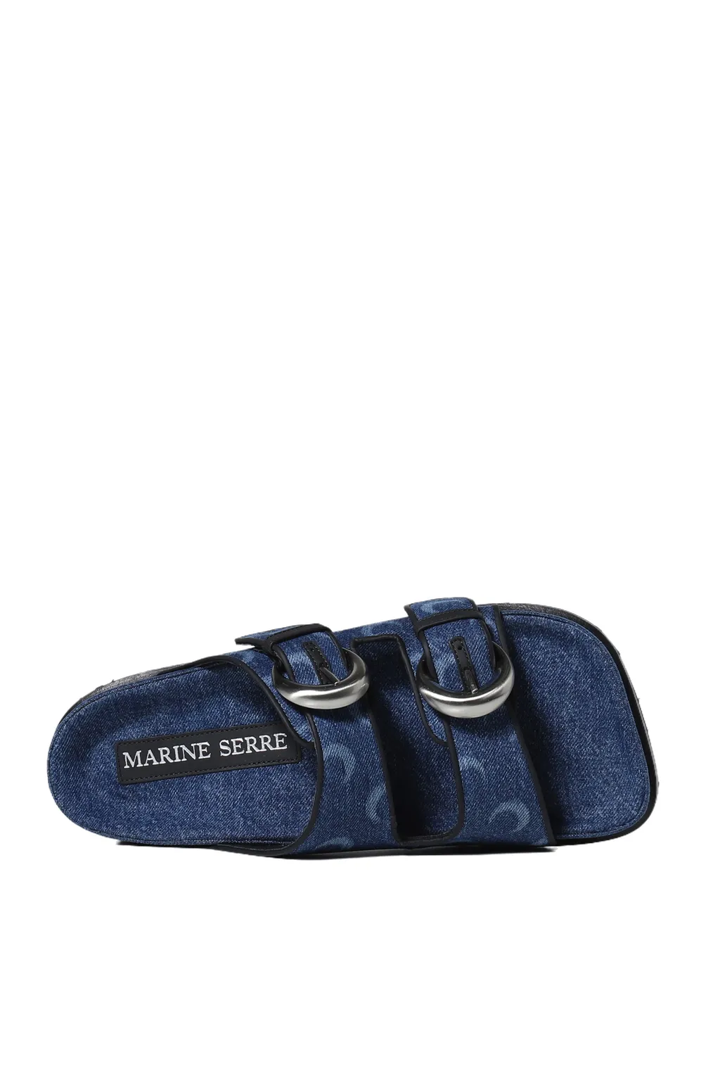Regenerated Deadstock Denim Ms Ground Sandal / Blu Laser+Wash