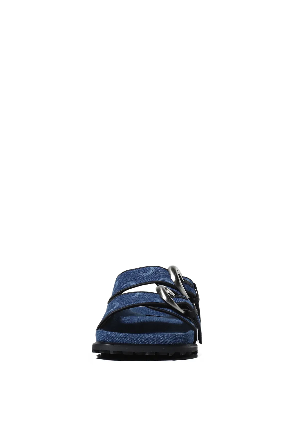 Regenerated Deadstock Denim Ms Ground Sandal / Blu Laser+Wash