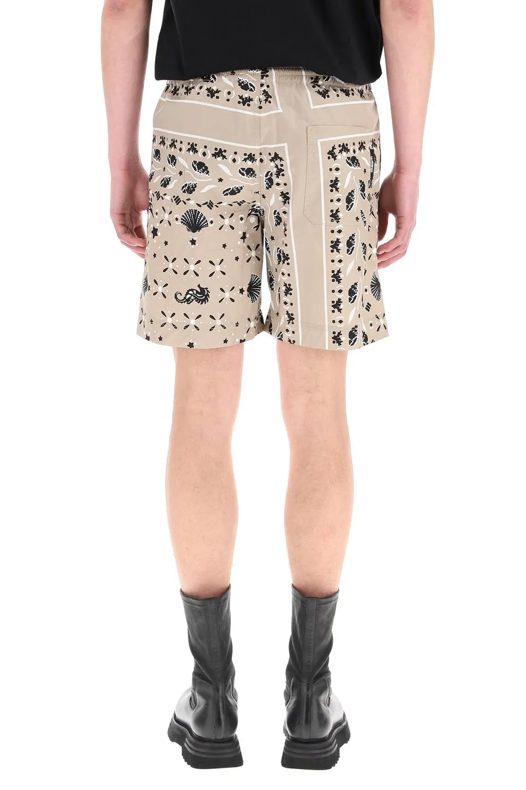 Msgm Paisley Printed Elasticated Waist Shorts