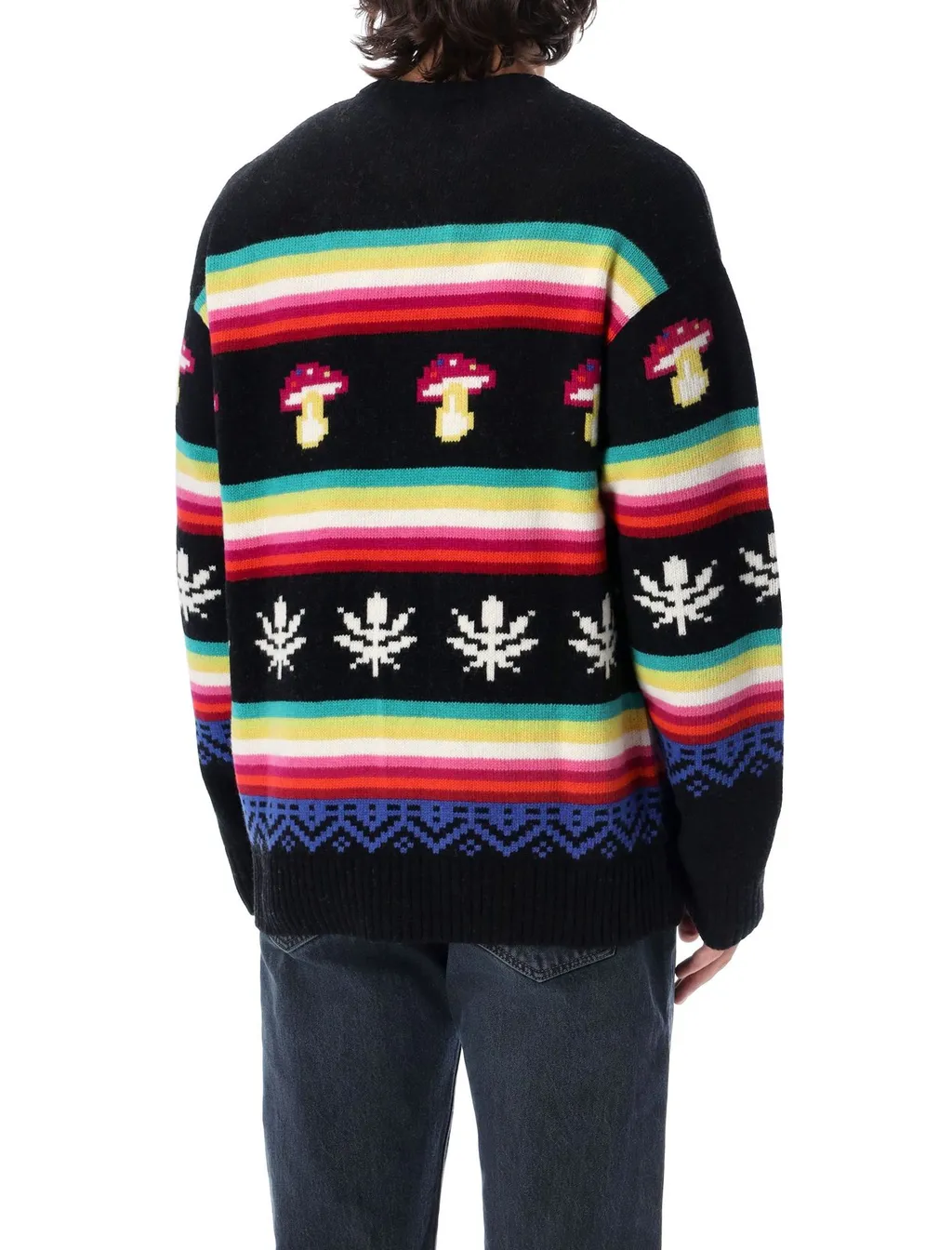 Msgm Patterned Jacquard Knitted Jumper