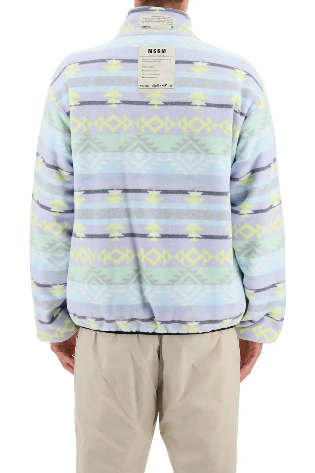 Msgm Abstract Pattern Printed Jacket