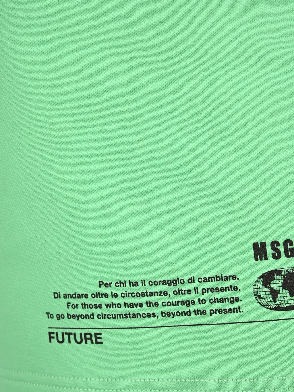 Msgm Logo Printed Drawstring Shorts