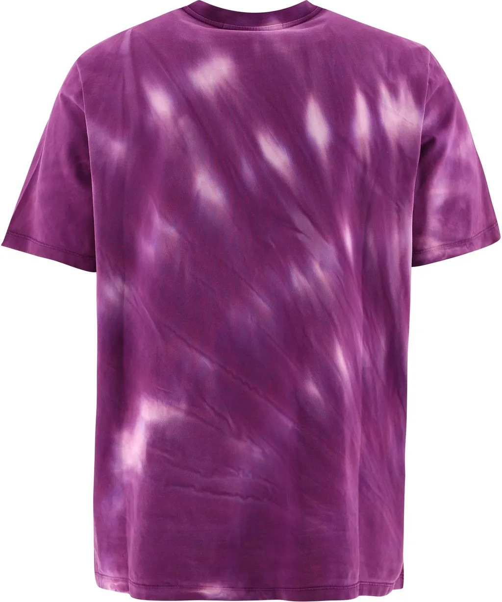 Msgm Logo Printed Tie-Dye T-Shirt
