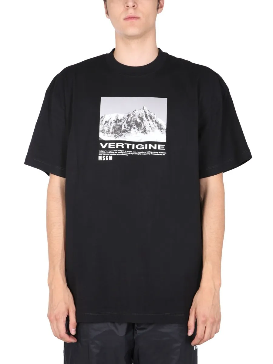 Msgm Graphic Print T-Shirt
