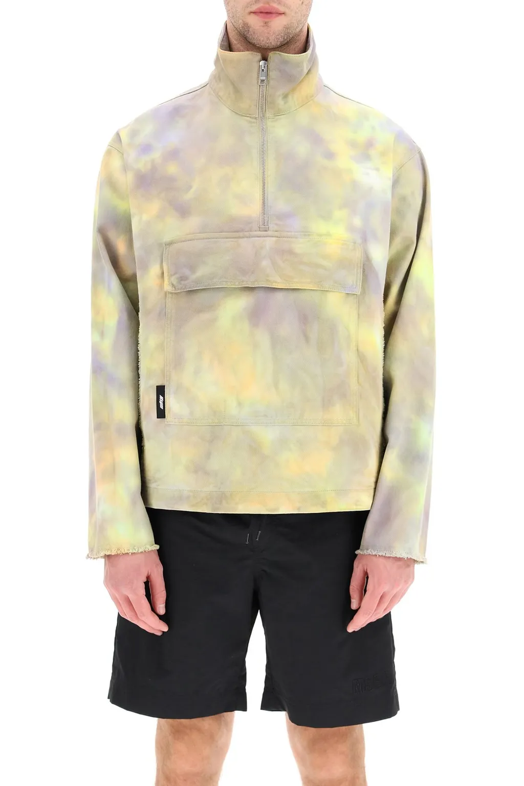 Msgm Half-Zip Tie-Dye Sweatshirt