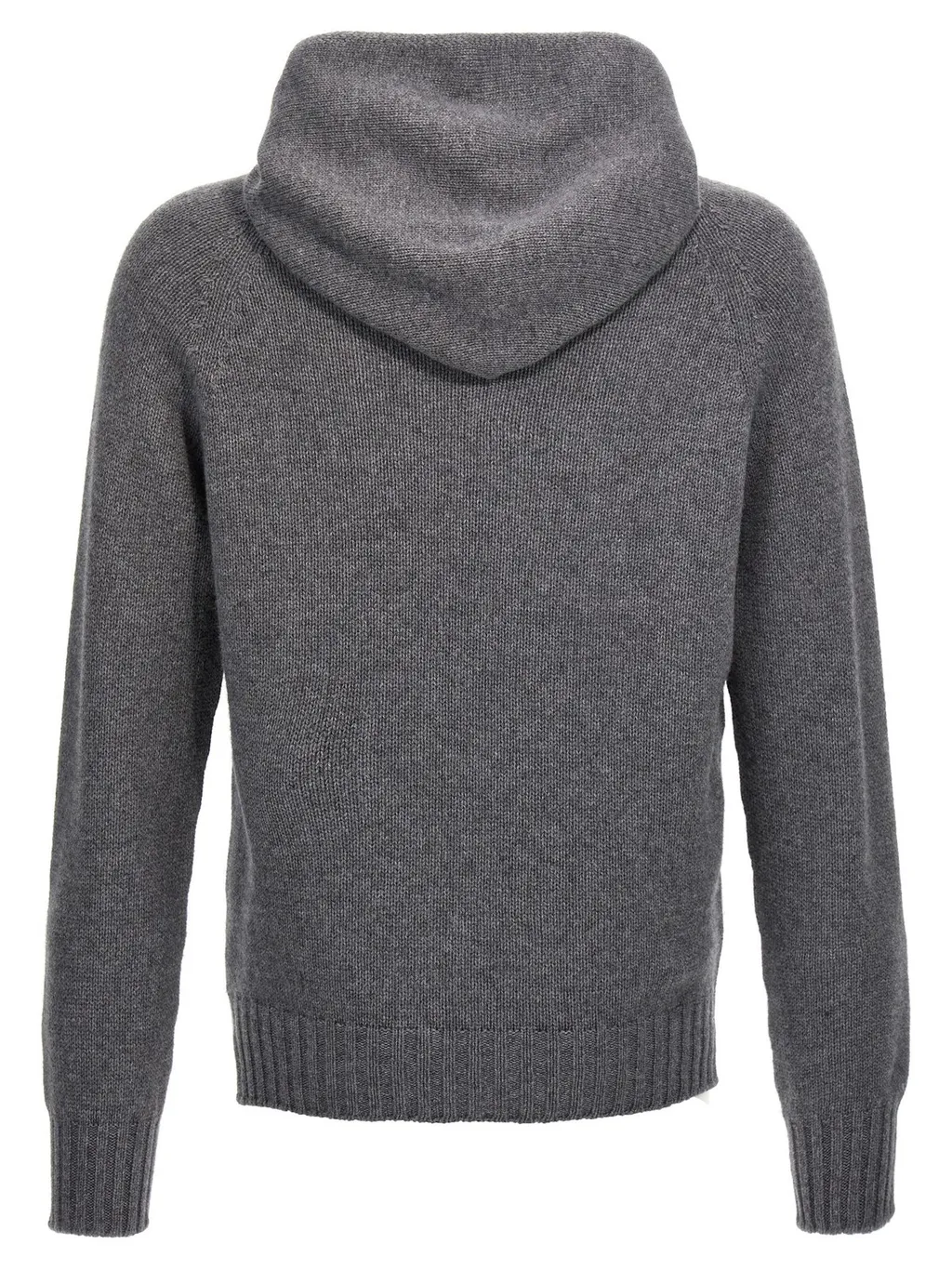 Maya Ribbed-Knit Straight Hem Hoodie Ry