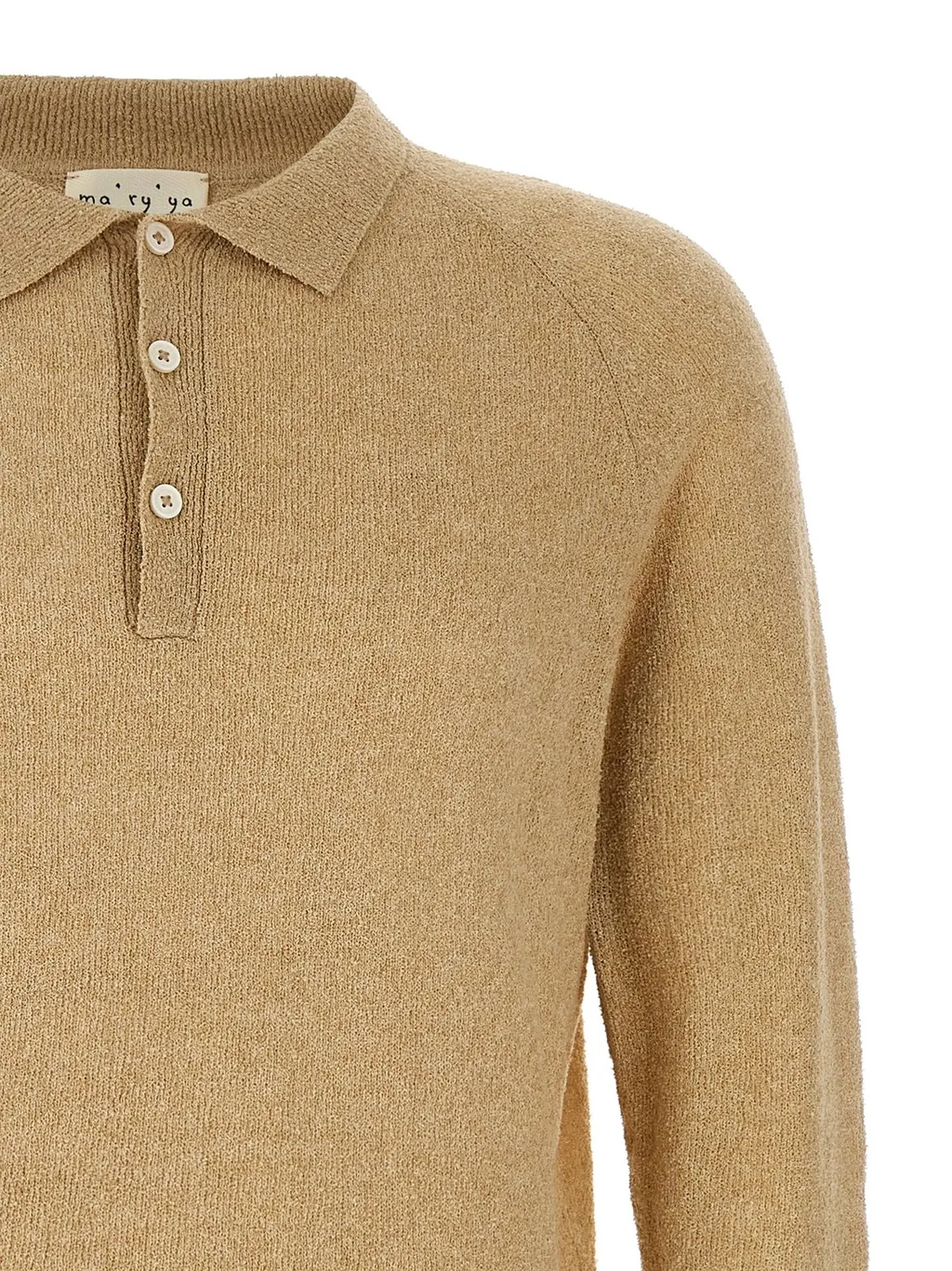 Maya Textured Knit Polo Shirt Ry