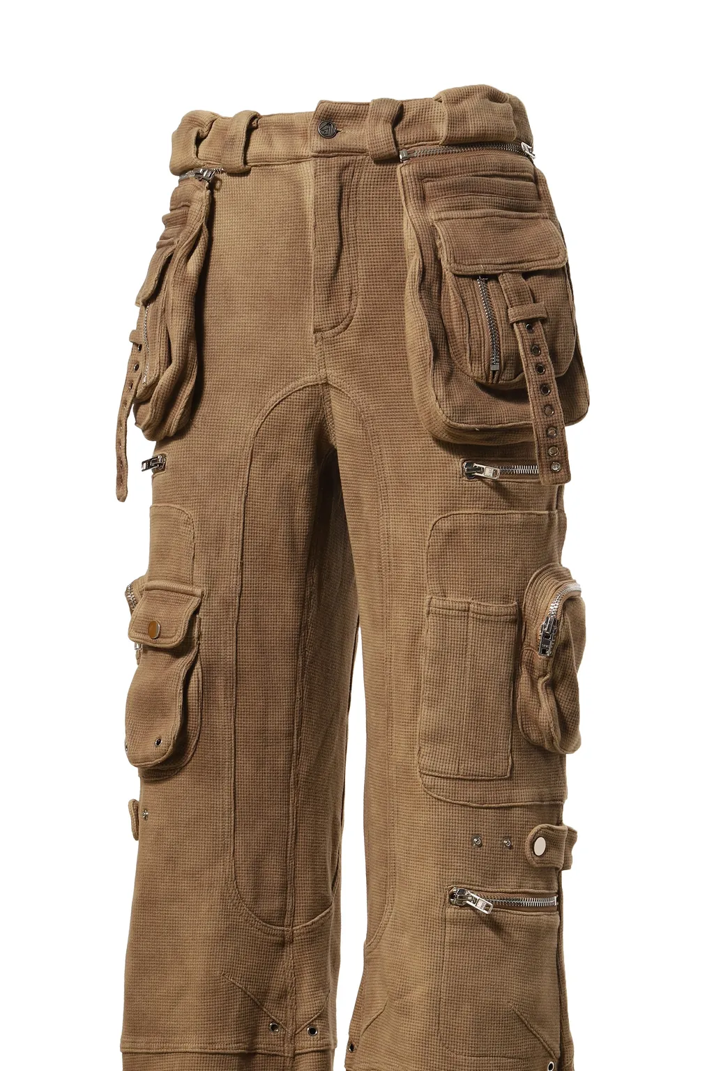 Heavy Waffle Cargo Pants / Kha