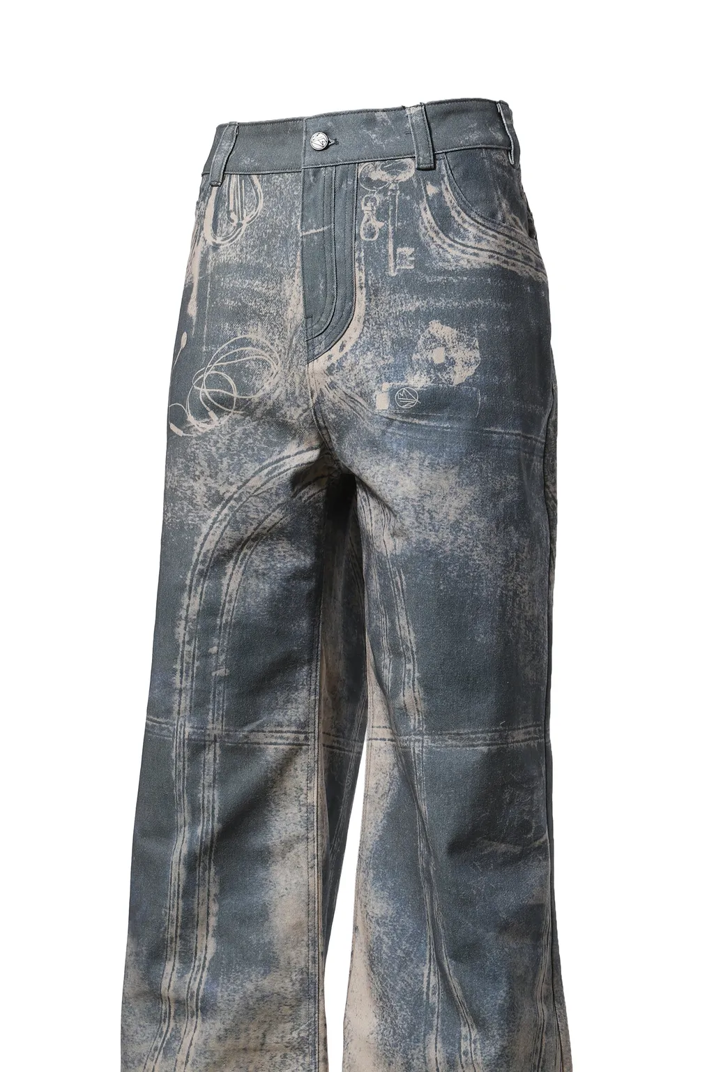 Printed Denim / Ind Used Look Printed