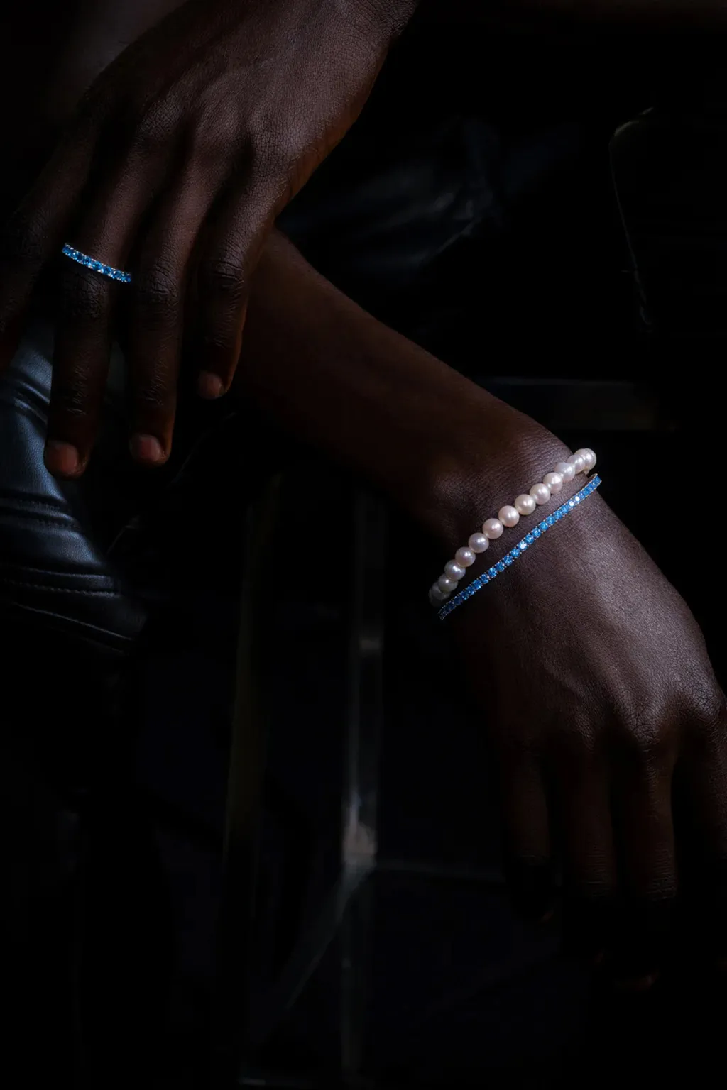 Classic Tennis Bracelet / Blu