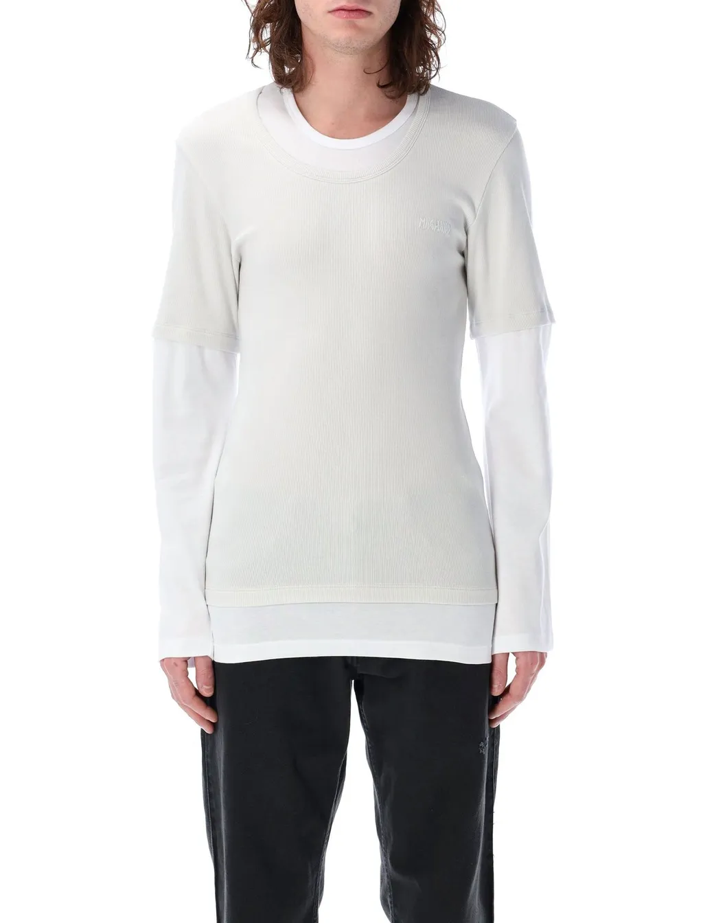 Magliano Trauma Logo Embroidered Layered T-Shirt